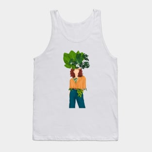 Plant Head, Girl Illustration 11 Tank Top